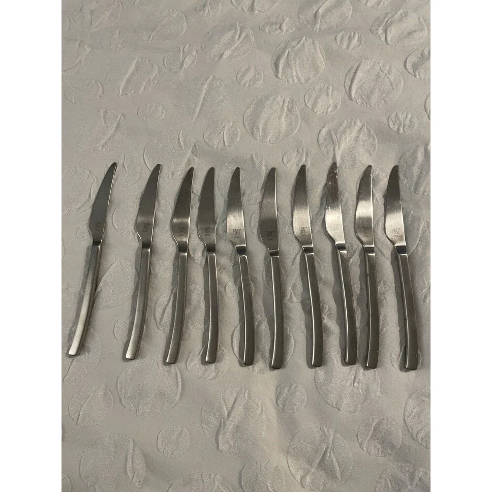 Zwilling J.A. Henckels OPUS 18/10 Stainless Dinner Knives Lot of 10